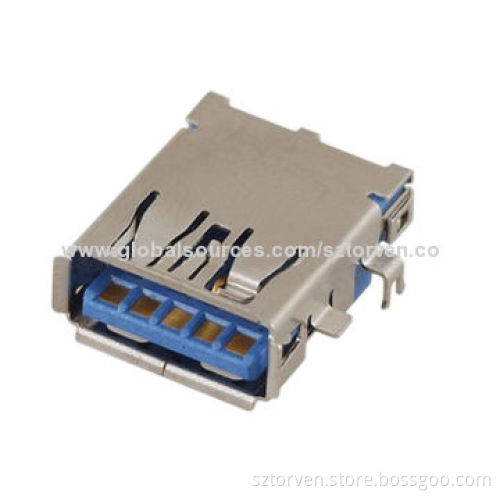 USB Connector, 3.0 Female with Solder Pad, Dip A TypeNew